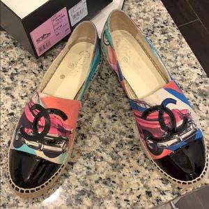 Authentic CHANEL espadrilles .